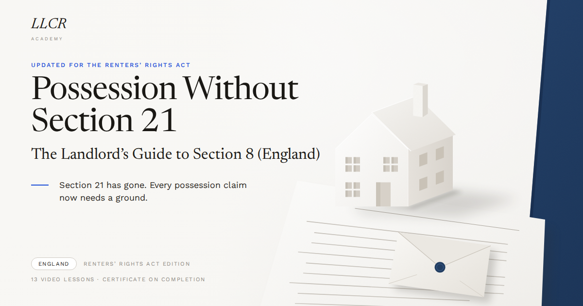 Possession Without Section 21 course cover